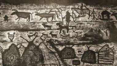 На Алтае нашли наскальные изображения юрты времен раннего средневековья